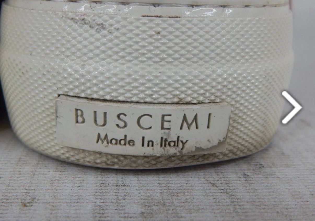 Buscemi Buscemi High-Top Maroon Leather w Feather Trim dz 38 Size US 8 / IT 38 - 9 Thumbnail