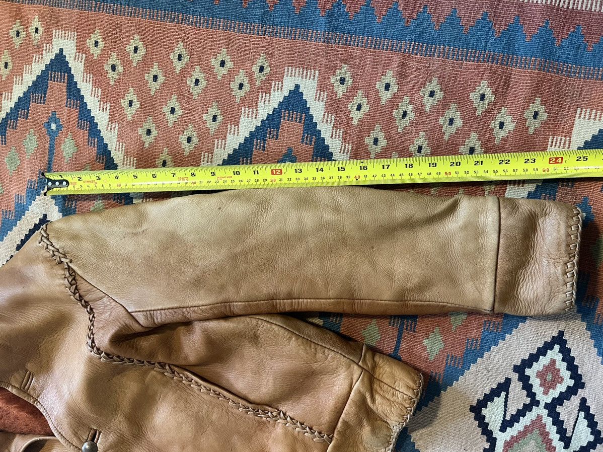 Vintage cropped leather jacket cowboy calf skin RARE 50’s western Size US S / EU 44-46 / 1 - 20 Thumbnail