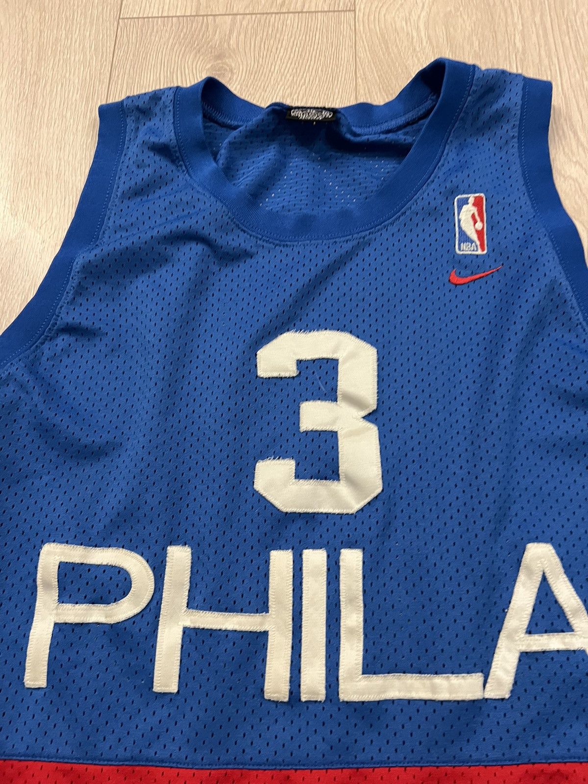 Nike × Vintage Vintage Philadelphia 76ers Allen Iverson Basketball Jersey Size US XXL / EU 58 / 5 - 6 Thumbnail