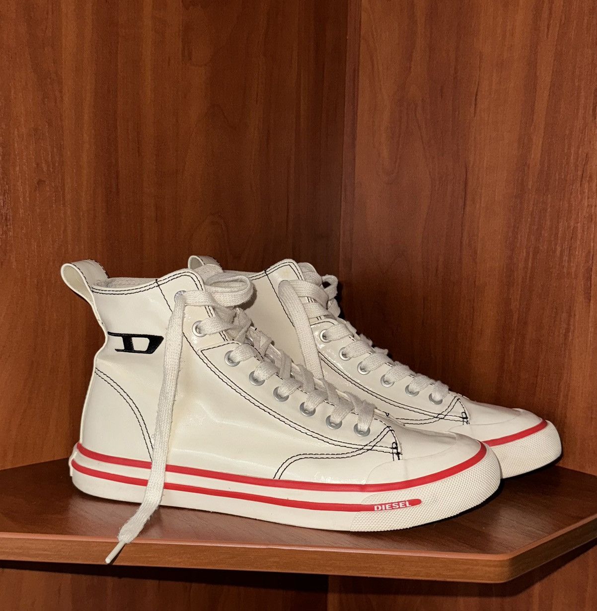 Diesel Diesel US8.5 EUR39 S-ATHOS MID W high top sneaker shoes y2k Size US 8.5 / IT 38.5 - 14 Thumbnail