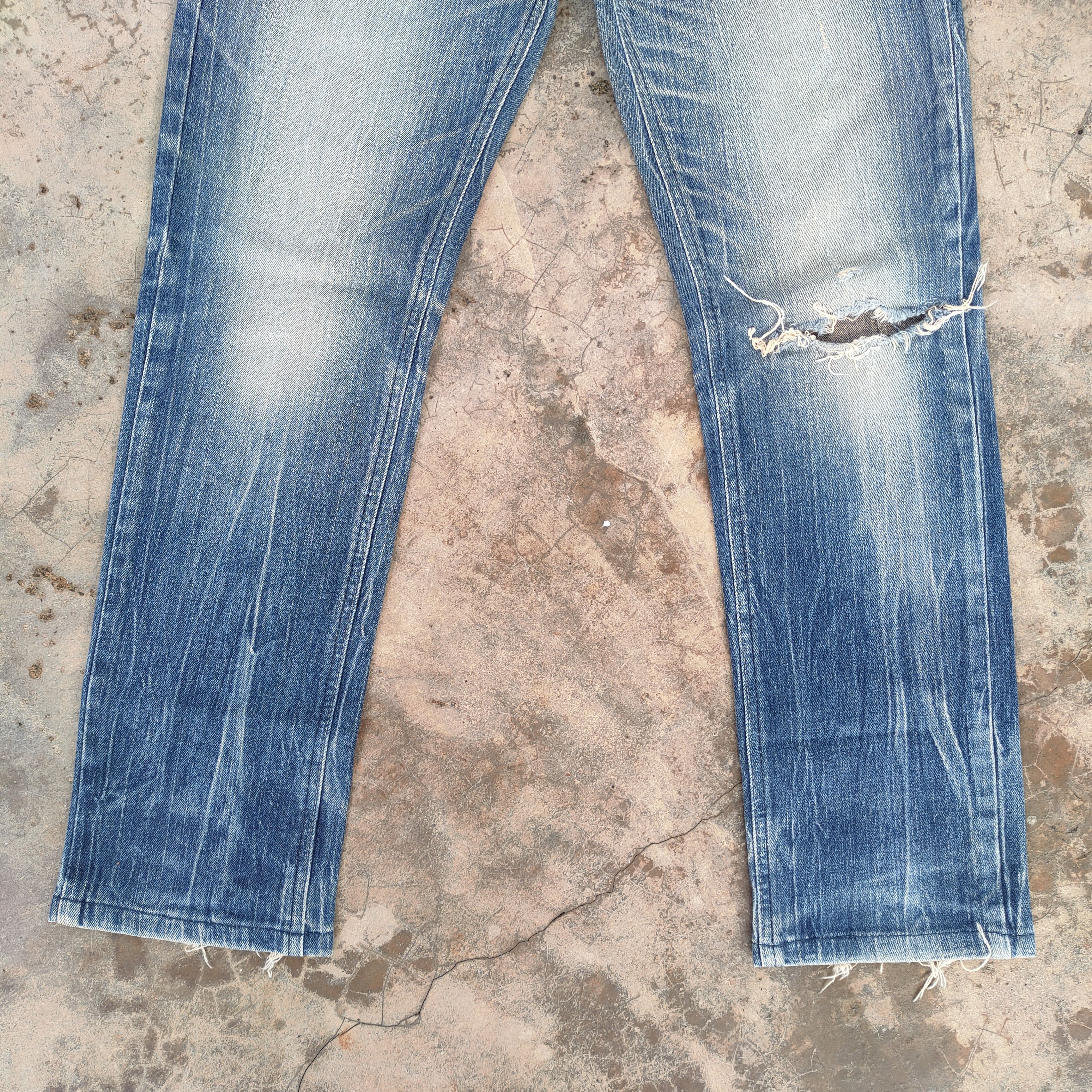 Edwin VINTAGE EDWIN FADED DISTRESSED JEANS DENIM PANTS Size US 31 - 4 Thumbnail