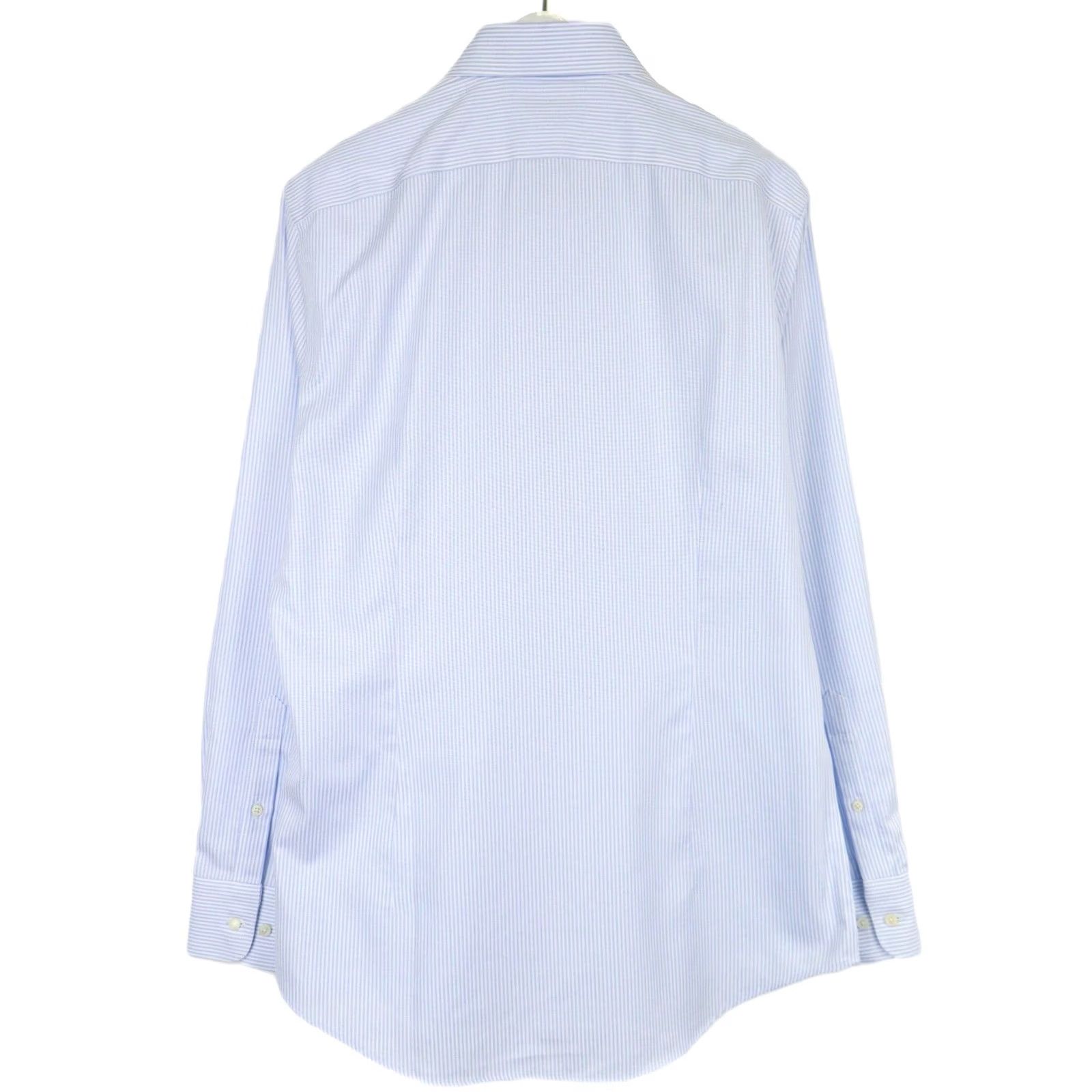 Suitsupply SUITSUPPLY Formal Shirt Men's Extra Slim Fit Blue Pinstripe Dress 43/17 Size 46R - 2 Thumbnail