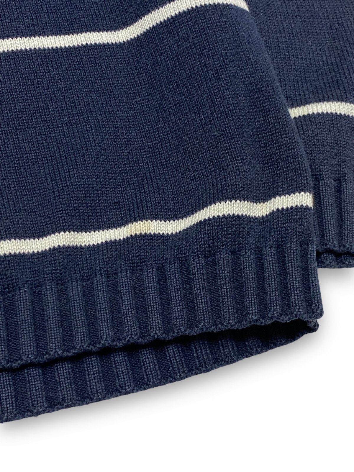 Lacoste 90s Vintage LACOSTE Rugby Sweatshirt Navy Collar Size US L / EU 52-54 / 3 - 6 Thumbnail