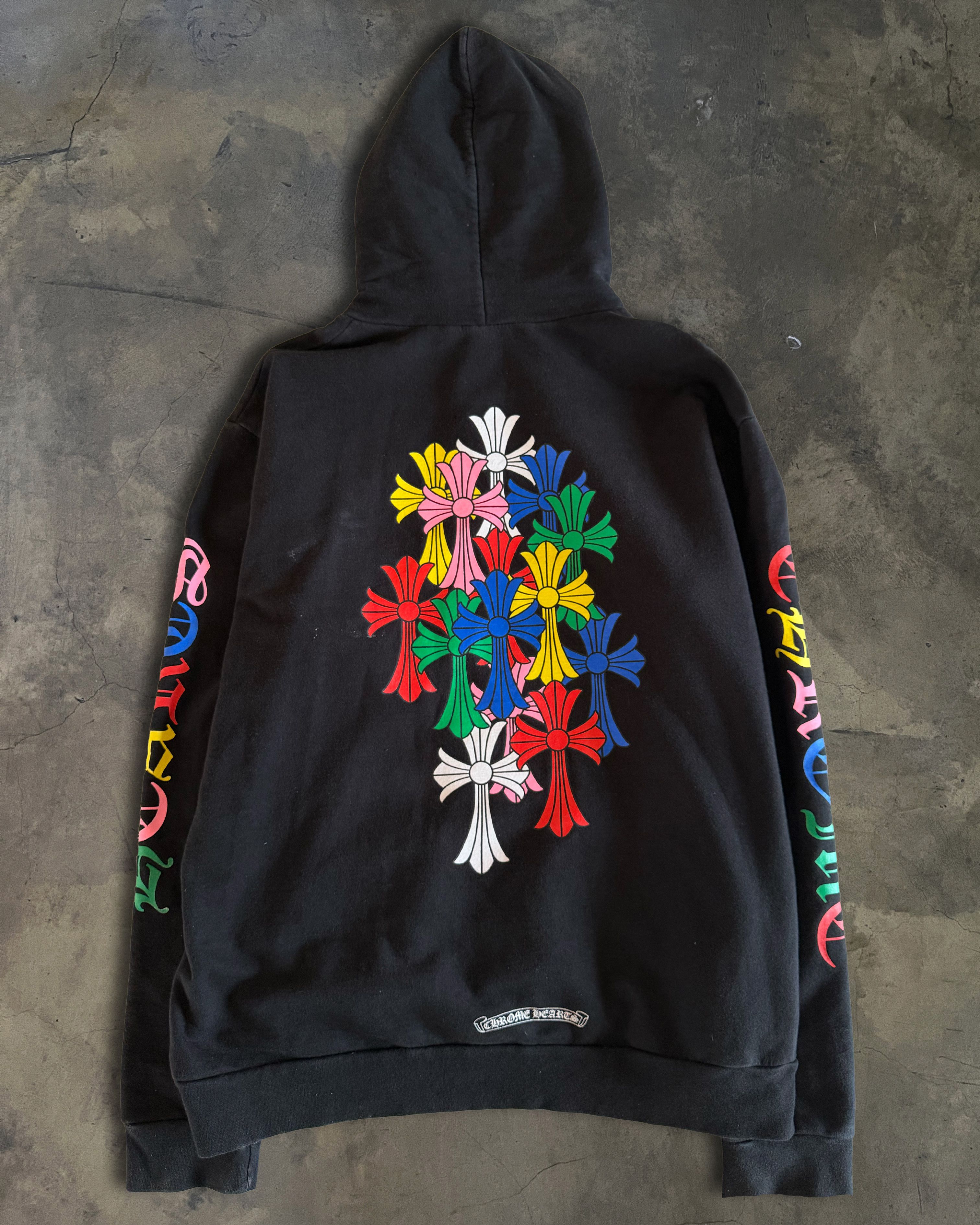 Chrome Hearts CHROME HEARTS MULTI COLOUR CROSS CEMETERY HOODIE Size US L / EU 52-54 / 3 - 4 Thumbnail