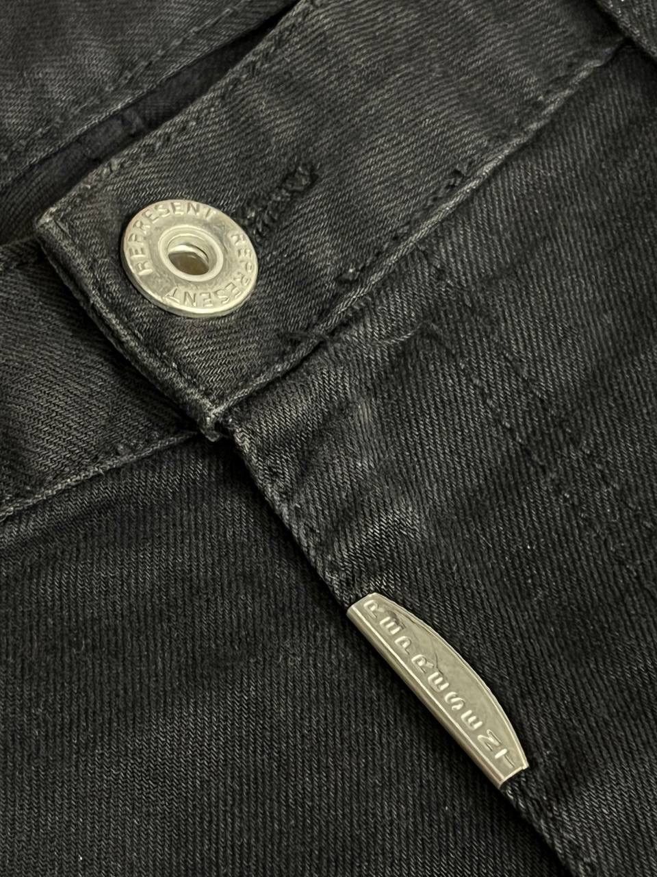 Represent Clo. Represent Slim Fit Destroyed Denim Black Ripped Pants Size US 32 / EU 48 - 8 Thumbnail