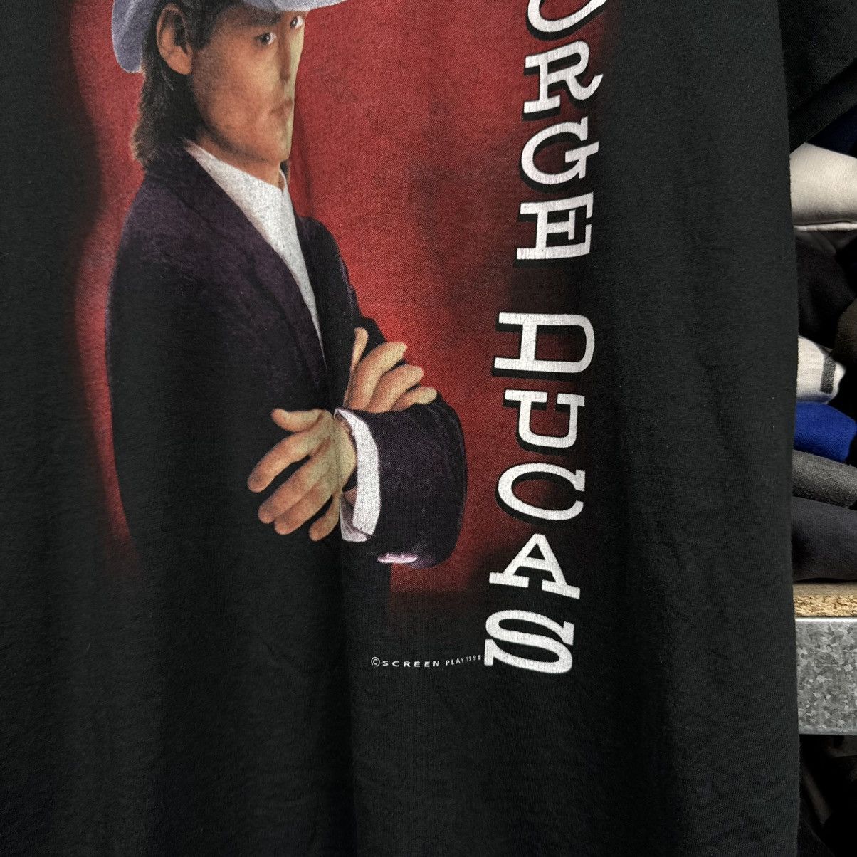 Band Tees VINTAGE 1995 GEORGE DUCAS COUNTRY MUSIC 90s TEE T SHIRT Size US XL / EU 56 / 4 - 3 Thumbnail