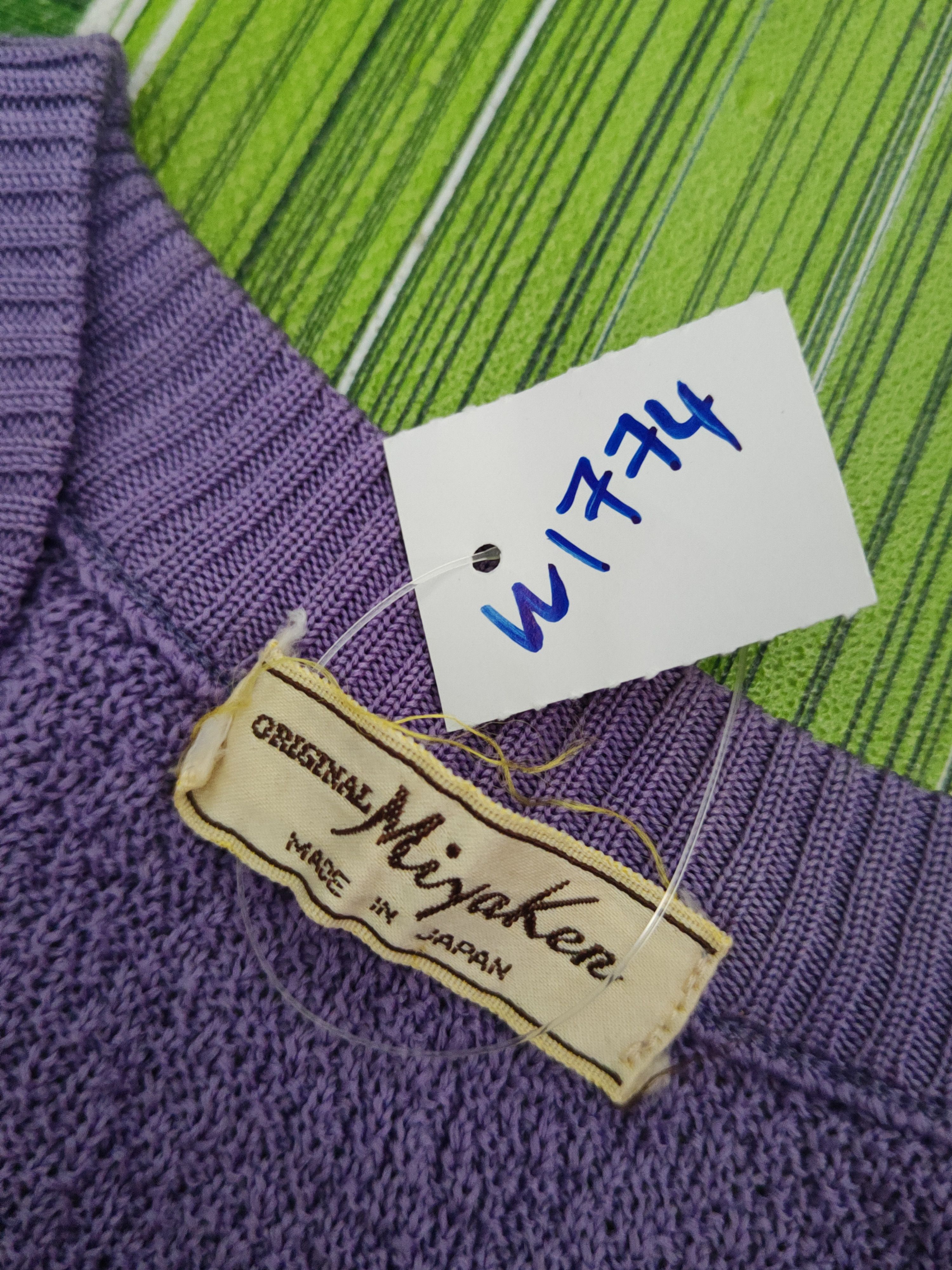 Vintage Miya Ken made in japan Purple Knitwear #W1774 Size US M / EU 48-50 / 2 - 13 Thumbnail