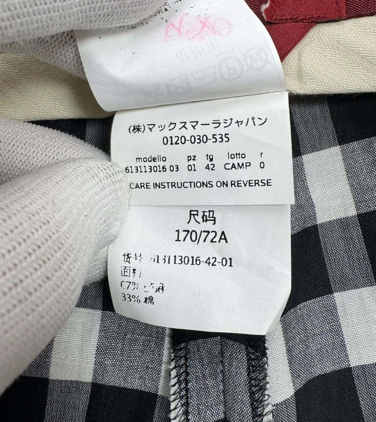 Max Mara Max Mara Plaid Pants Crop Rami Cotton size UK10 US8 Size 32" / US 10 / IT 46 - 13 Thumbnail