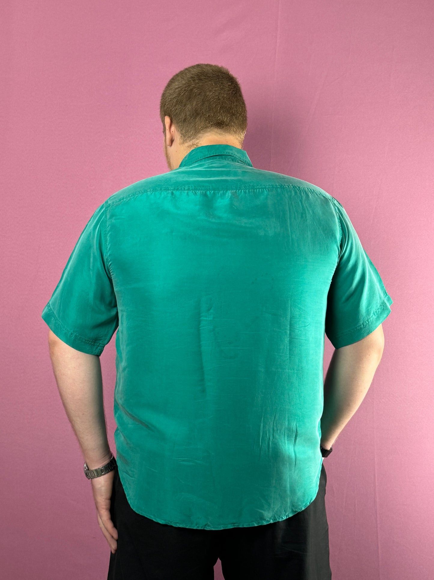 Vintage 80s Bisbee Vintage Men's Short Sleeve Shirt - L Size US L / EU 52-54 / 3 - 4 Thumbnail