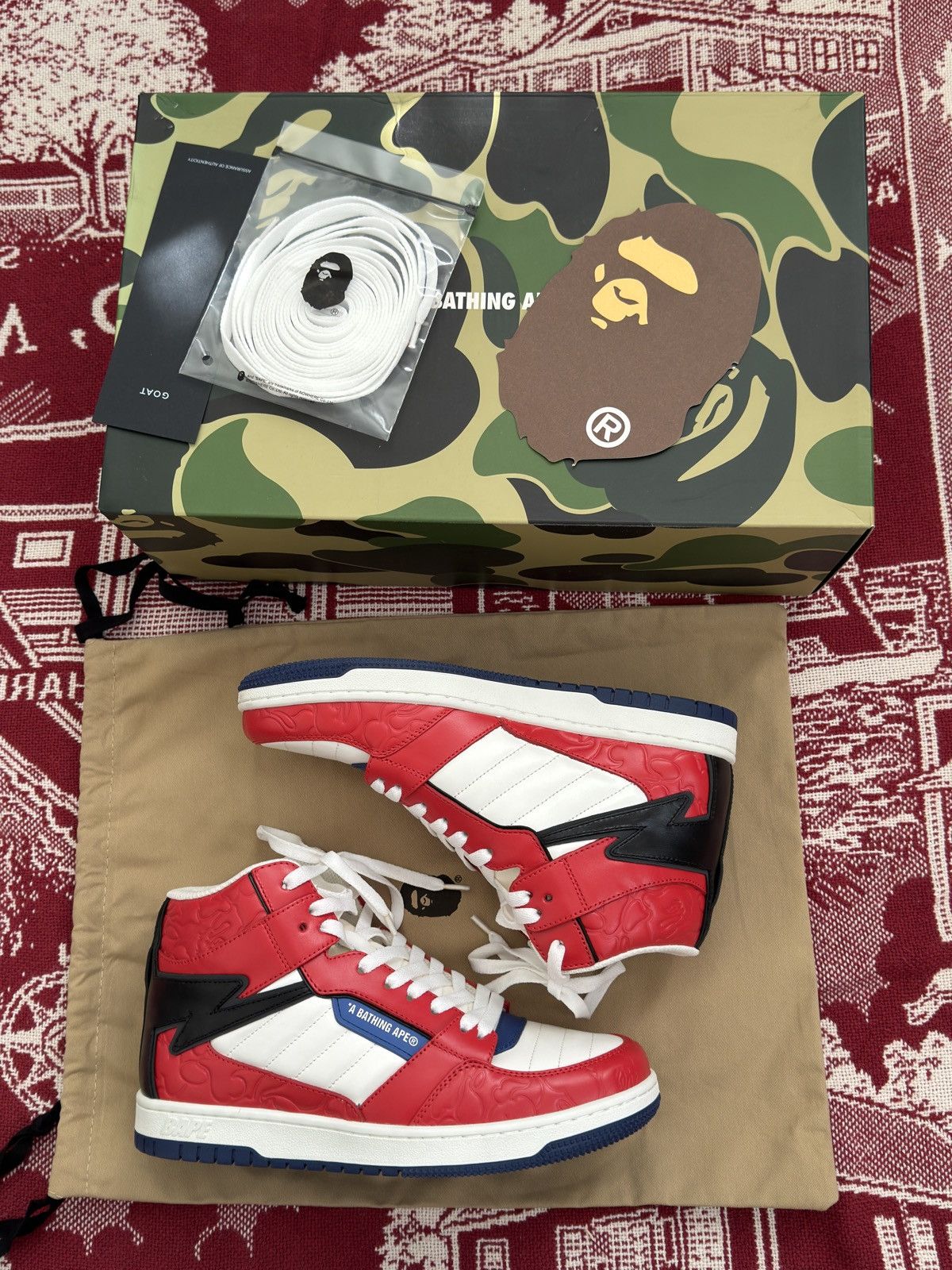 Bape Bape high shoes Size US 9 / EU 42 - 1 Thumbnail