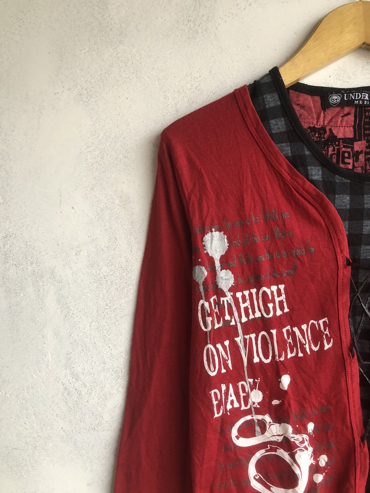 Hysteric Glamour Japanese Gothic Tribal Poem Double Layer Rock Punk Style Size US M / EU 48-50 / 2 - 5 Thumbnail