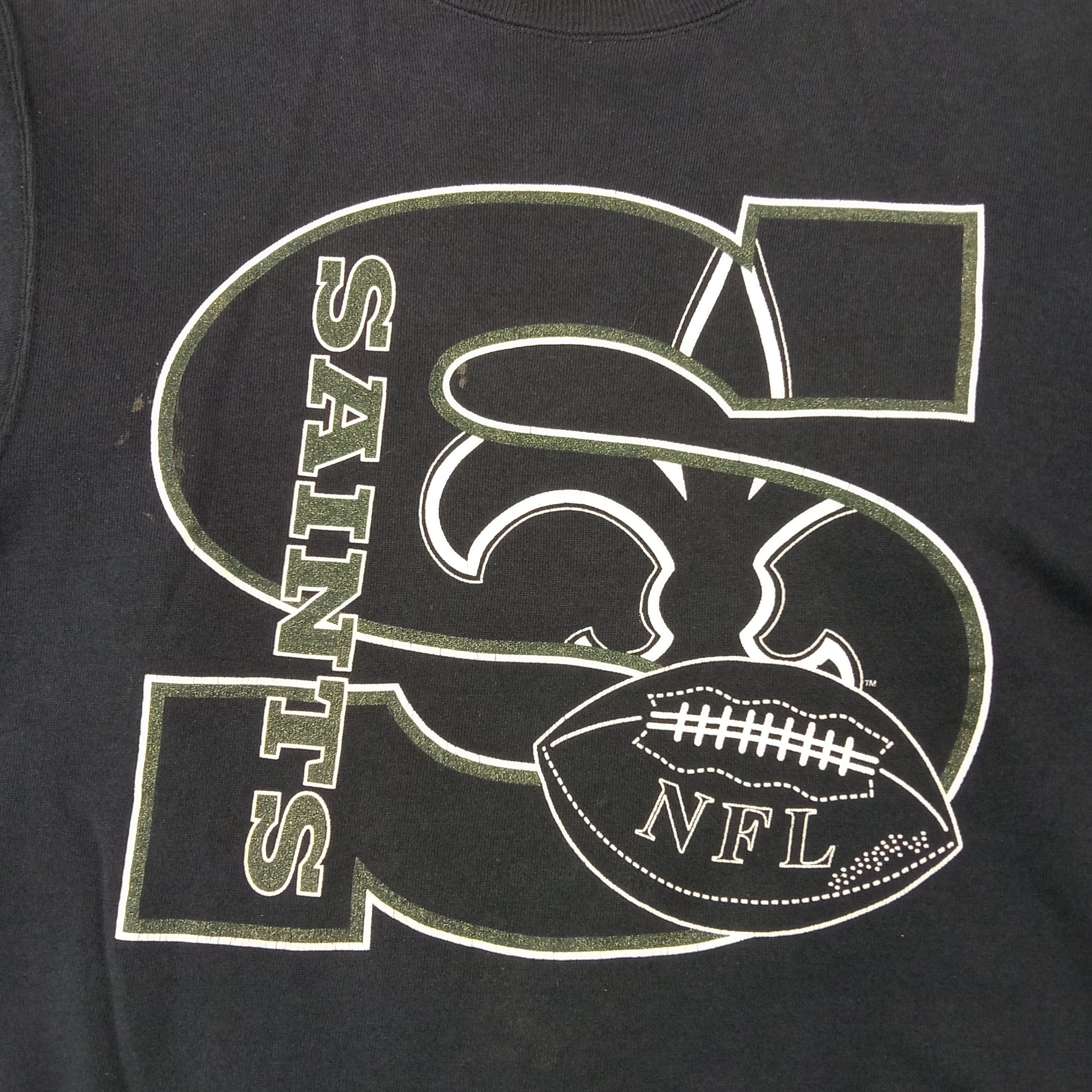 Hanes New Orleans Saints Team American Football Sweatshirt C264N2 Size US M / EU 48-50 / 2 - 2 Thumbnail