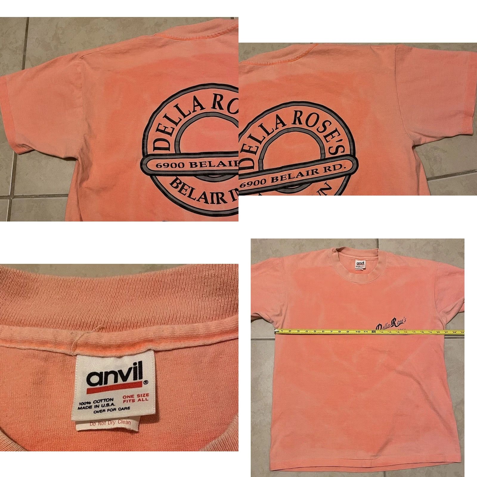 Vintage VINTAGE Della Roses Belair Inn Shirt M Orange 90s 80s Concert Baltimore Maryland Single Stitch Grunge Rock T-Shirt Mens Size US M / EU 48-50 / 2 - 10 Thumbnail