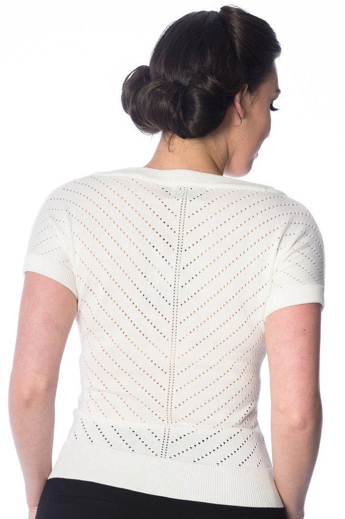 Other Banned Apparel Dancing Days Knit Charlie Chevron Blouse Size M / US 6-8 / IT 42-44 - 2 Thumbnail