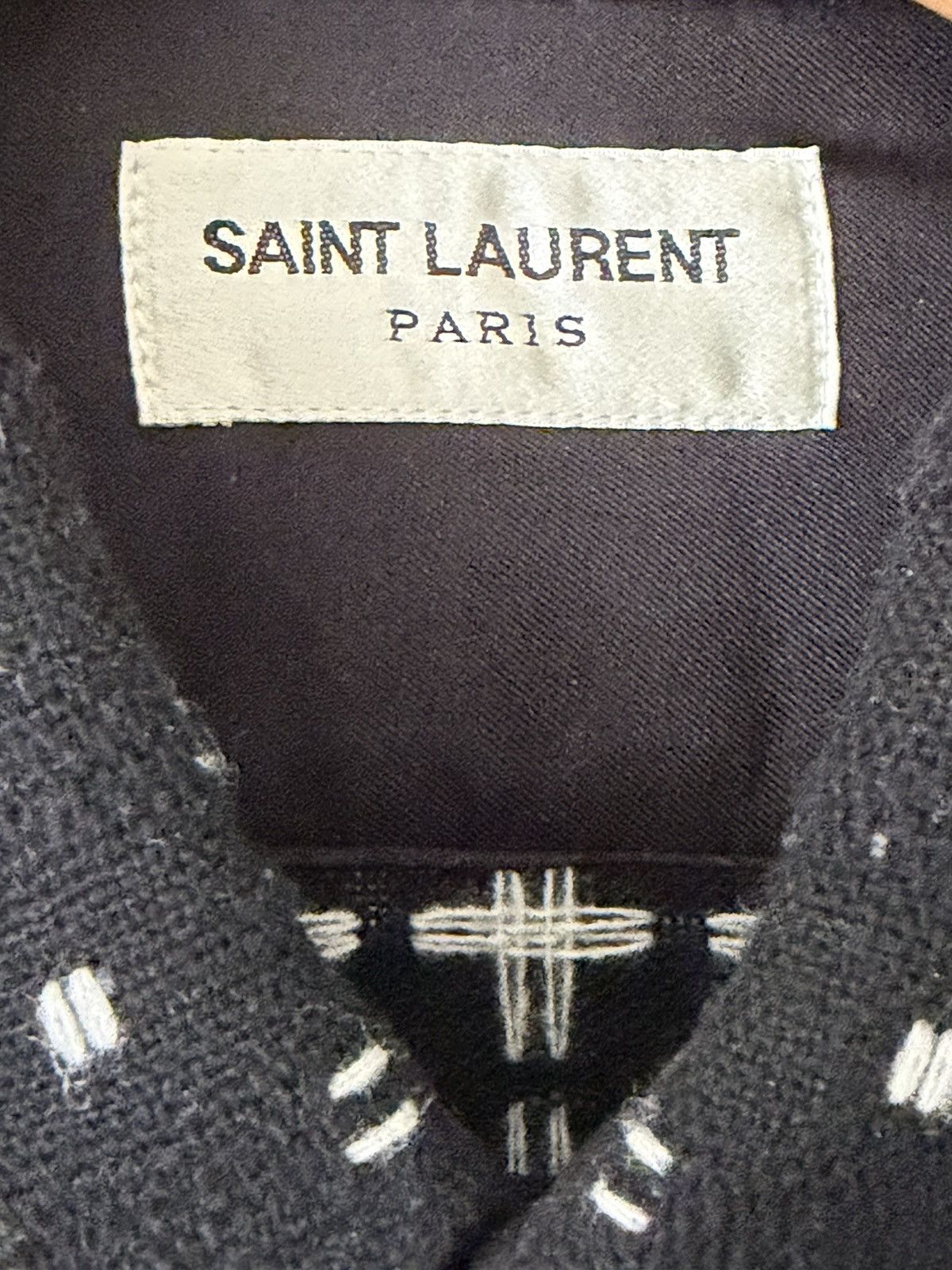 Saint Laurent Paris Saint Laurent Surchemise Wool Blend Shirt. 40 Size US M / EU 48-50 / 2 - 4 Thumbnail
