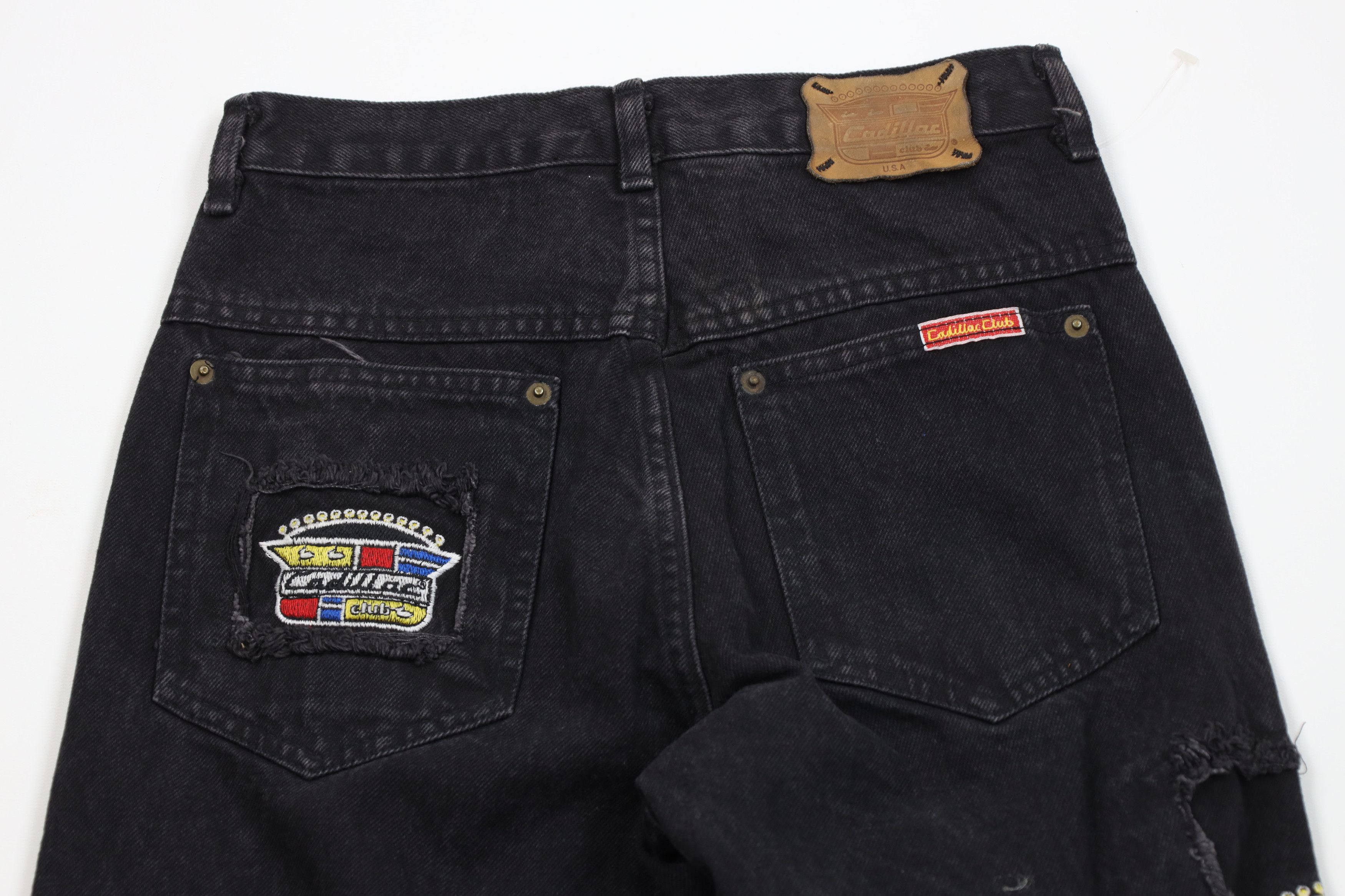Cadillac Deadstock Vintage 80s 90s Cadillac Straight Leg Jeans USA Size US 29 - 11 Thumbnail