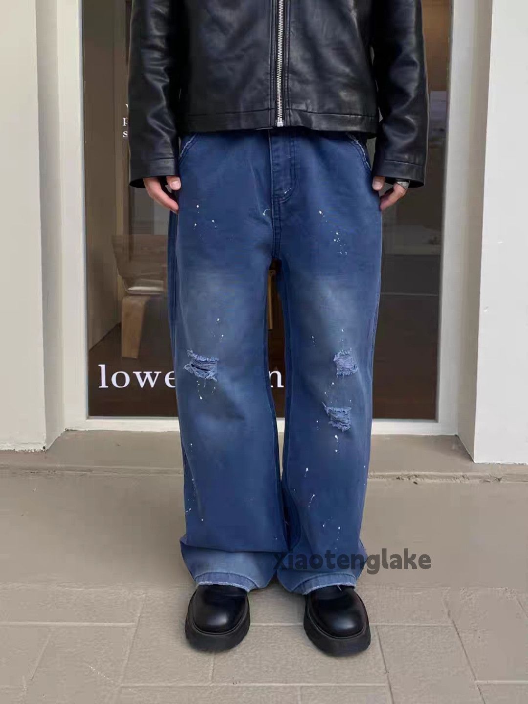 Designer × Vintage utility skate hiphop loose baggy paint carpenter pants Size US 32 / EU 48 - 3 Thumbnail