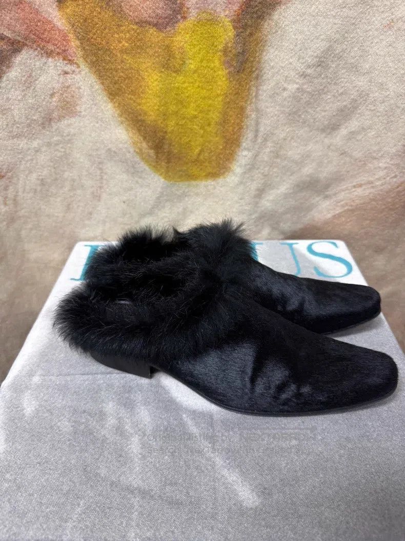 Yohji Yamamoto Yohji Yamamoto Furry Fur Lined Slippers Size US 7 / EU 40 - 1 Thumbnail