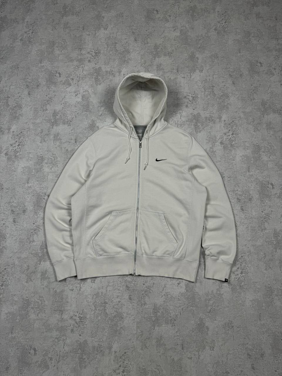 Nike Vintage Nike Y2K White Zip Hoodie Size US XL / EU 56 / 4 - 1 Thumbnail