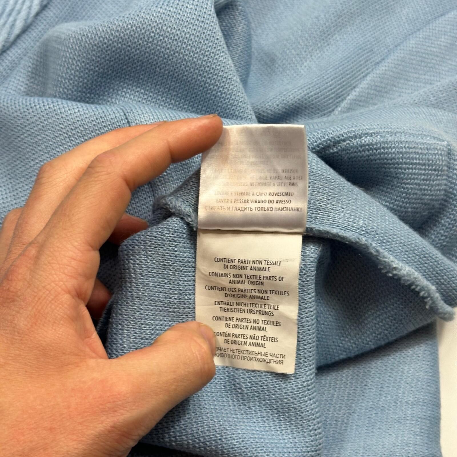 Gucci Gucci by Tom Ford 00’s Baby Blue Cable Knit Cardigan - M/L Size US L / EU 52-54 / 3 - 6 Thumbnail