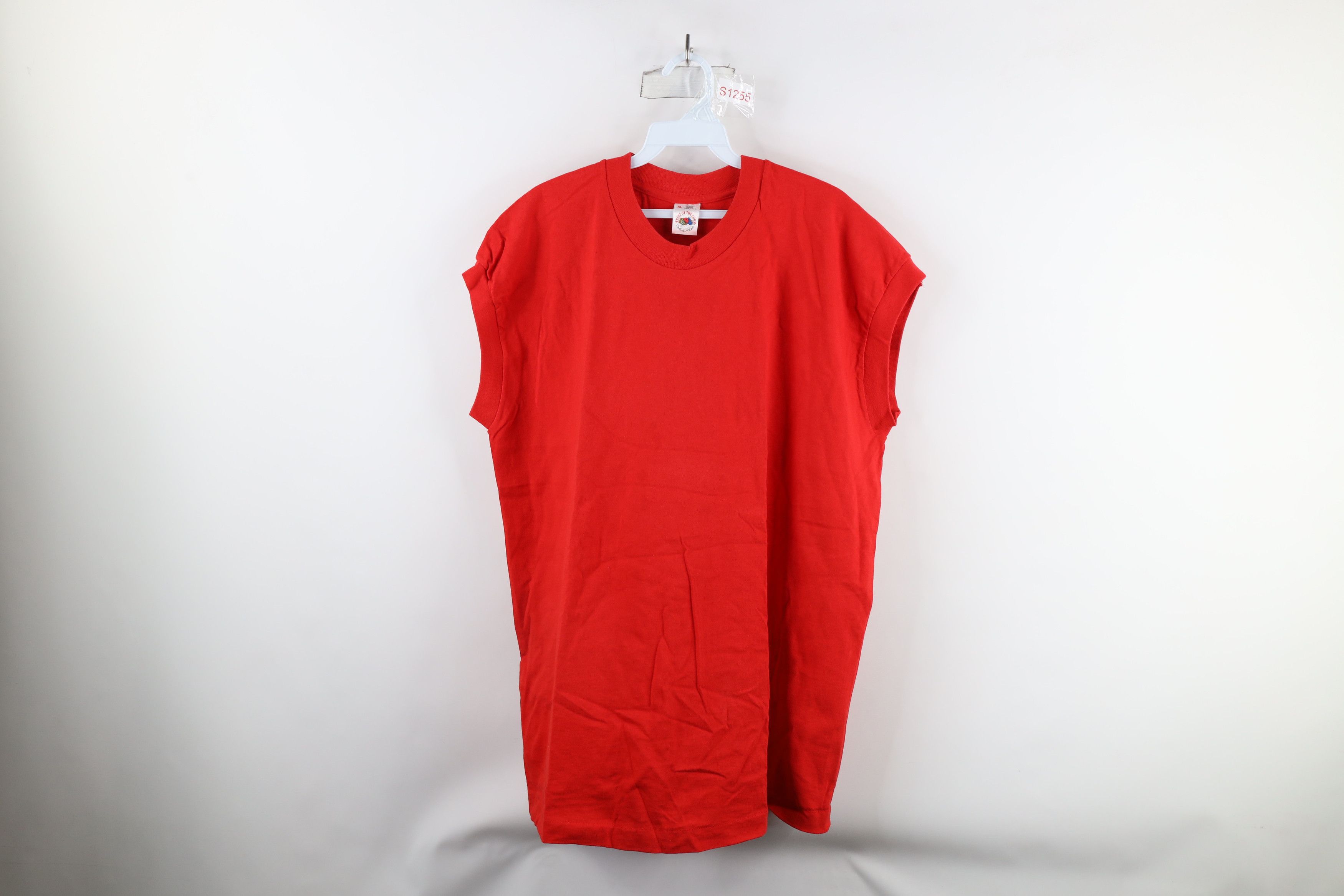 Vintage Vintage 90s Streetwear Sleeveless Muscle T-Shirt Cotton USA Size US XL / EU 56 / 4 - 1 Thumbnail