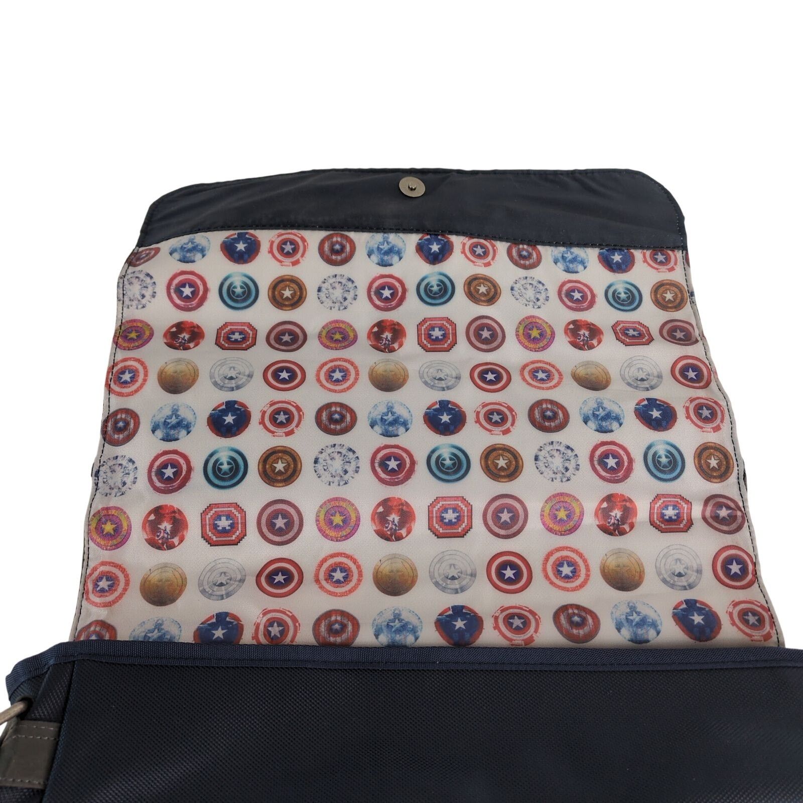Marvel Comics Marvel Captain America Navy & Gray Laptop Messenger Bag Size ONE SIZE - 7 Thumbnail