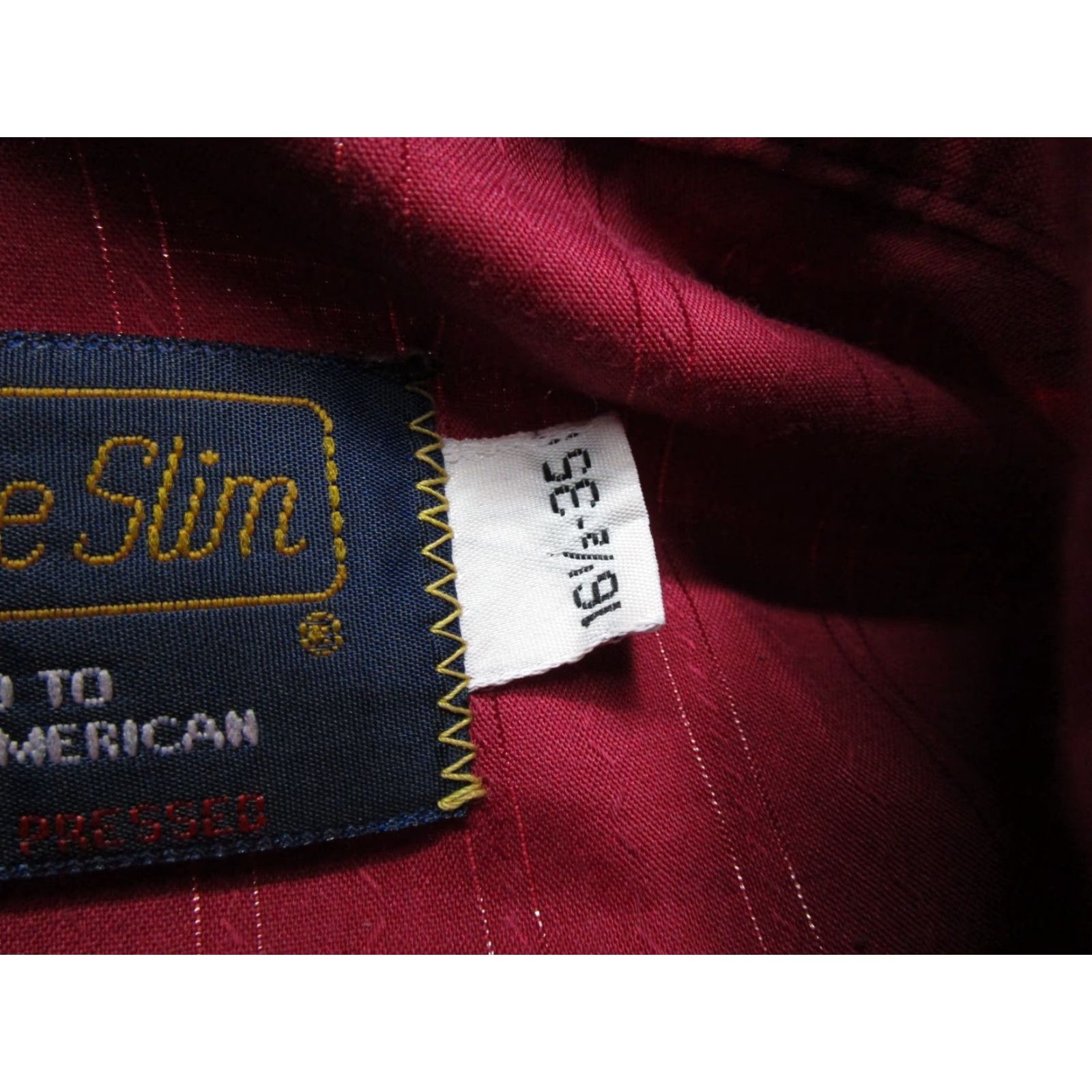 Vintage VINTAGE Panhandle Slim Western Shirt Mens XL Red 16.5-35 Slimming Snap Button-Up Long Sleeve Cotton Regular Fit Pearl Snap Rodeo 90s USA Size US XL / EU 56 / 4 - 3 Thumbnail