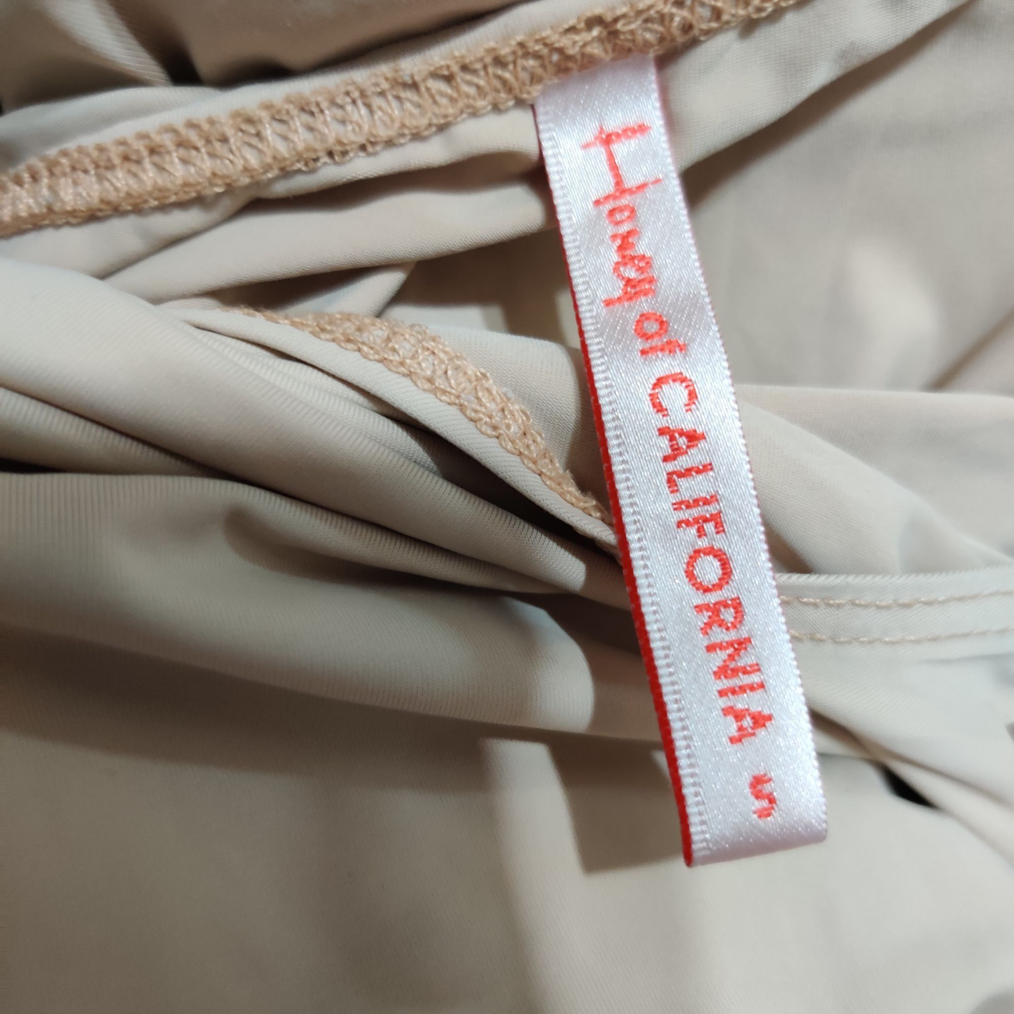 Vintage House of California M Nude Nylon Slip Dress Vintage Made in Size ONE SIZE - 7 Thumbnail