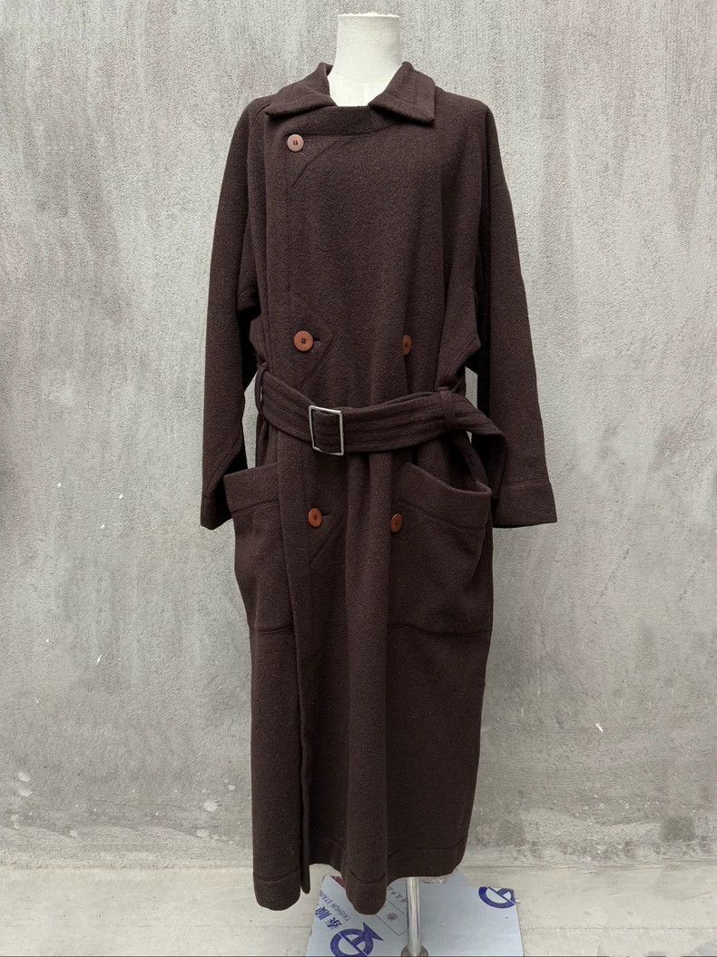 Issey Miyake Issey Miyake A long wool coat Size M / US 6-8 / IT 42-44 - 1 Thumbnail