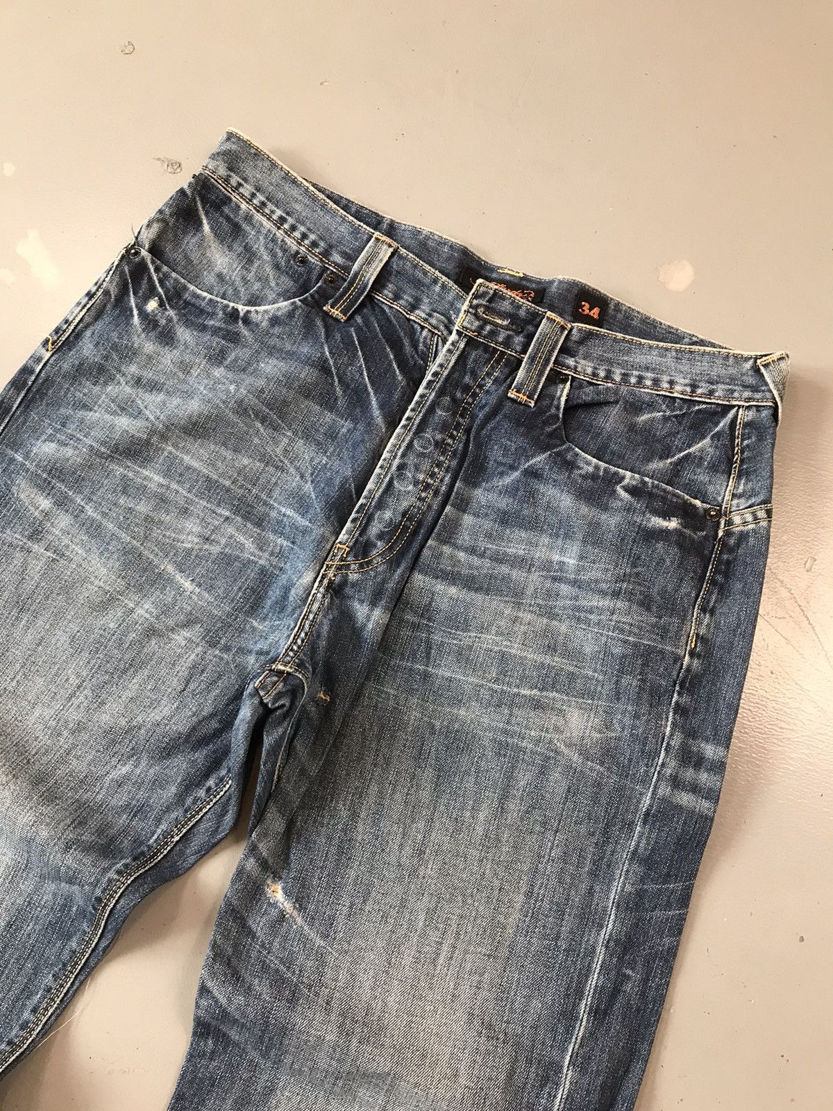 Christian Audigier × Ed Hardy × Vintage Rare Vintage Edhardy baggy fit denim Size US 35 - 4 Thumbnail
