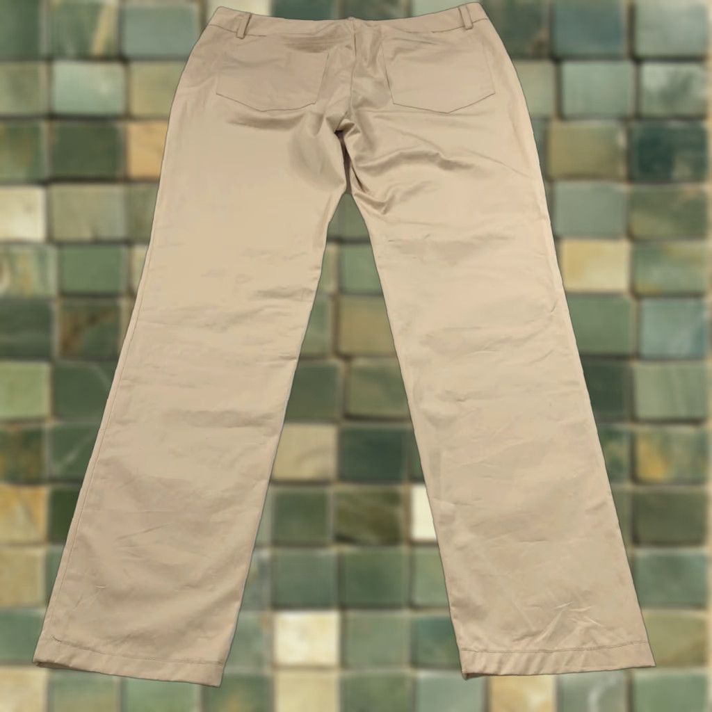MILLY MILLY Chino Pants Beige 6 Low Rise Flat Front Pockets Regular 32W 28L Mint Vintage No Size 28" / US 6 / IT 42 - 1 Thumbnail