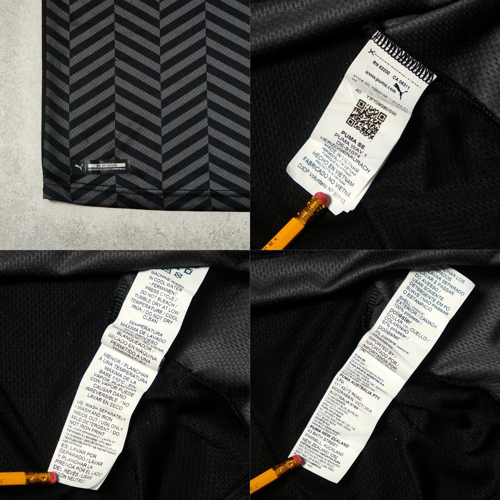 Puma 2021/22 Borussia Dortmund Away Shirt Puma (L) Size US L / EU 52-54 / 3 - 5 Thumbnail