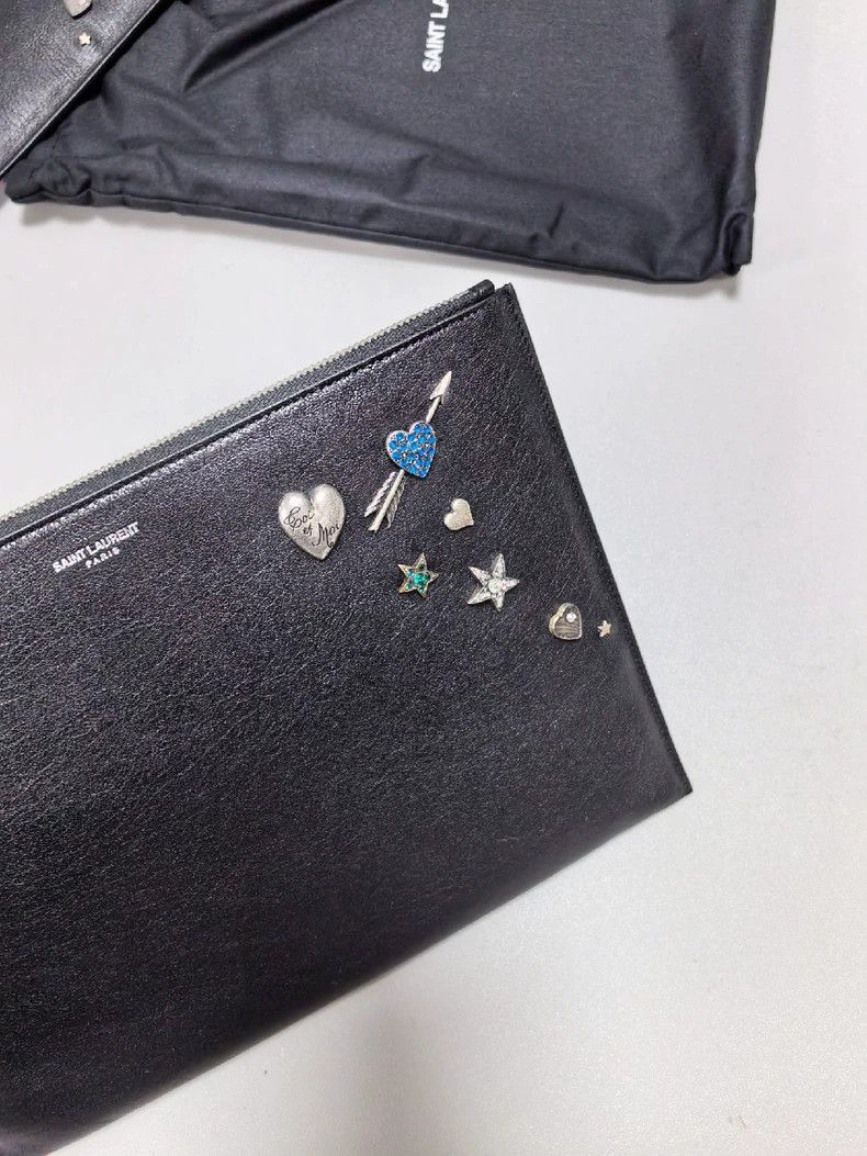 Saint Laurent Paris saint laurent parisClutch with metal inlay bag 2503-Nextarr Size ONE SIZE - 2 Thumbnail