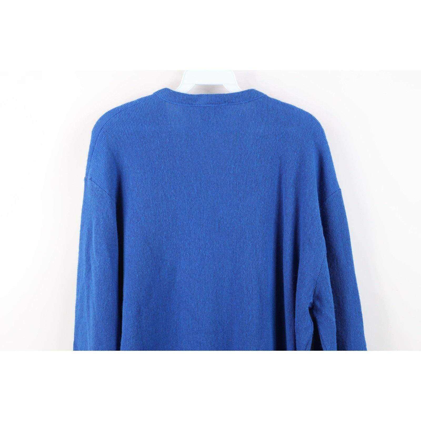 Vintage Vintage 70s Streetwear Blank Knit V-Neck Sweater Size US XL / EU 56 / 4 - 10 Thumbnail