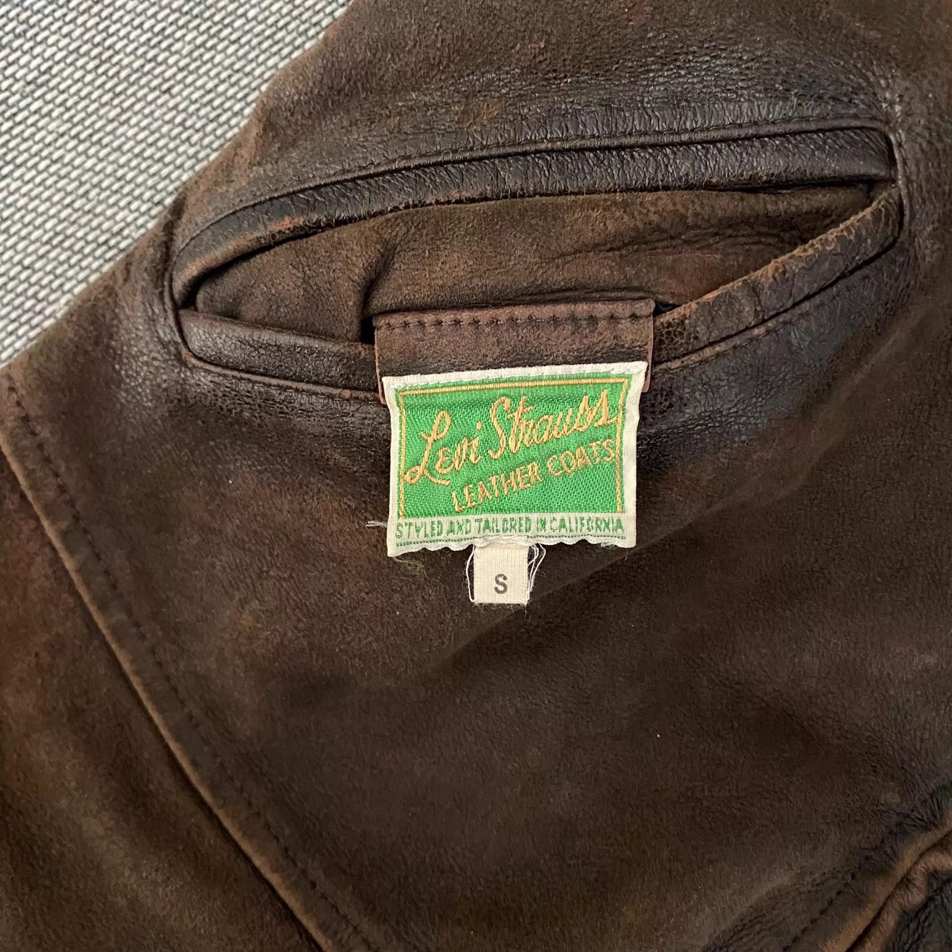 Levi's Levi's LVC 1940s Distressed Dark Brown Lambskin S Size US S / EU 44-46 / 1 - 8 Thumbnail