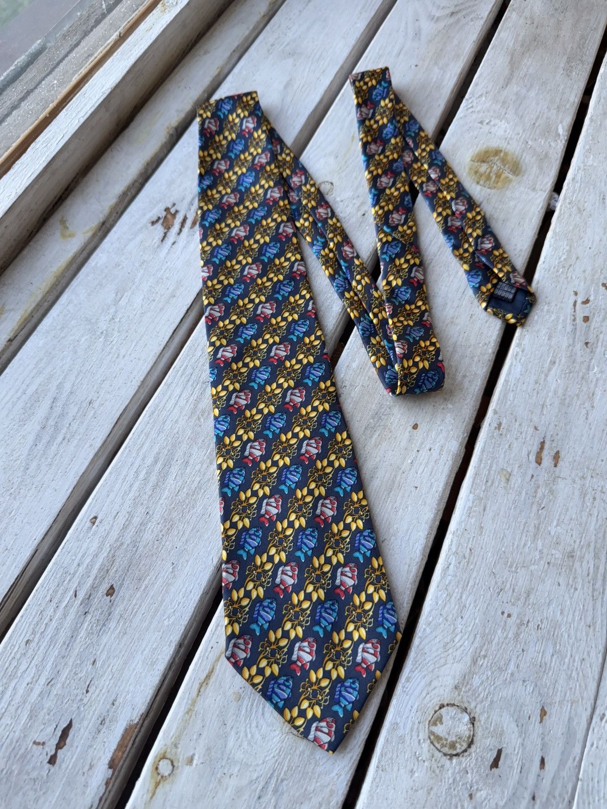 Designer × MCM Vintage MCM Silk Tie – Heraldic Baroque Pattern Italy Size ONE SIZE - 1 Thumbnail