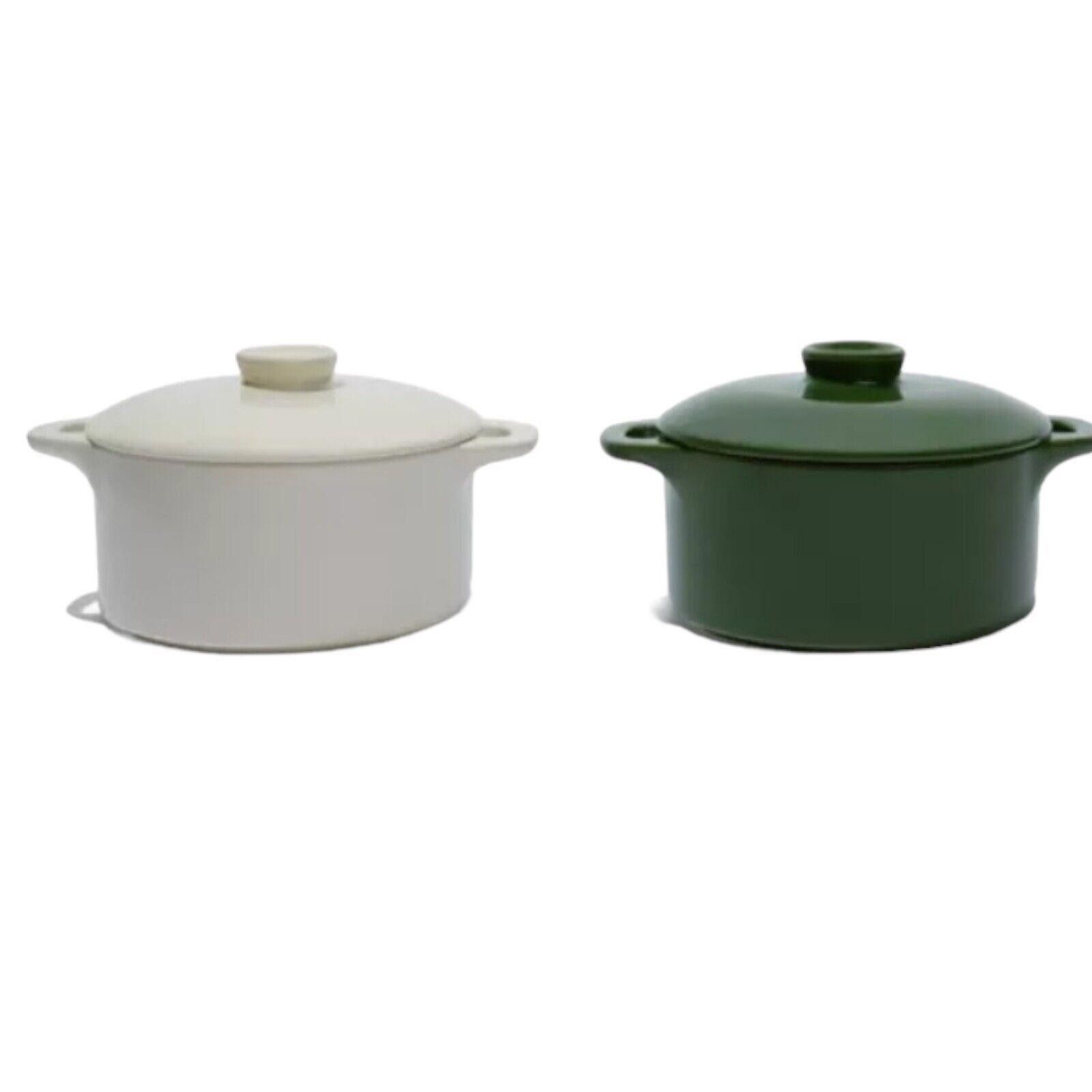 Designer NEW Brocc Your Body Mini Ceramic Cocotte Dutch Oven Set Size ONE SIZE - 7 Thumbnail