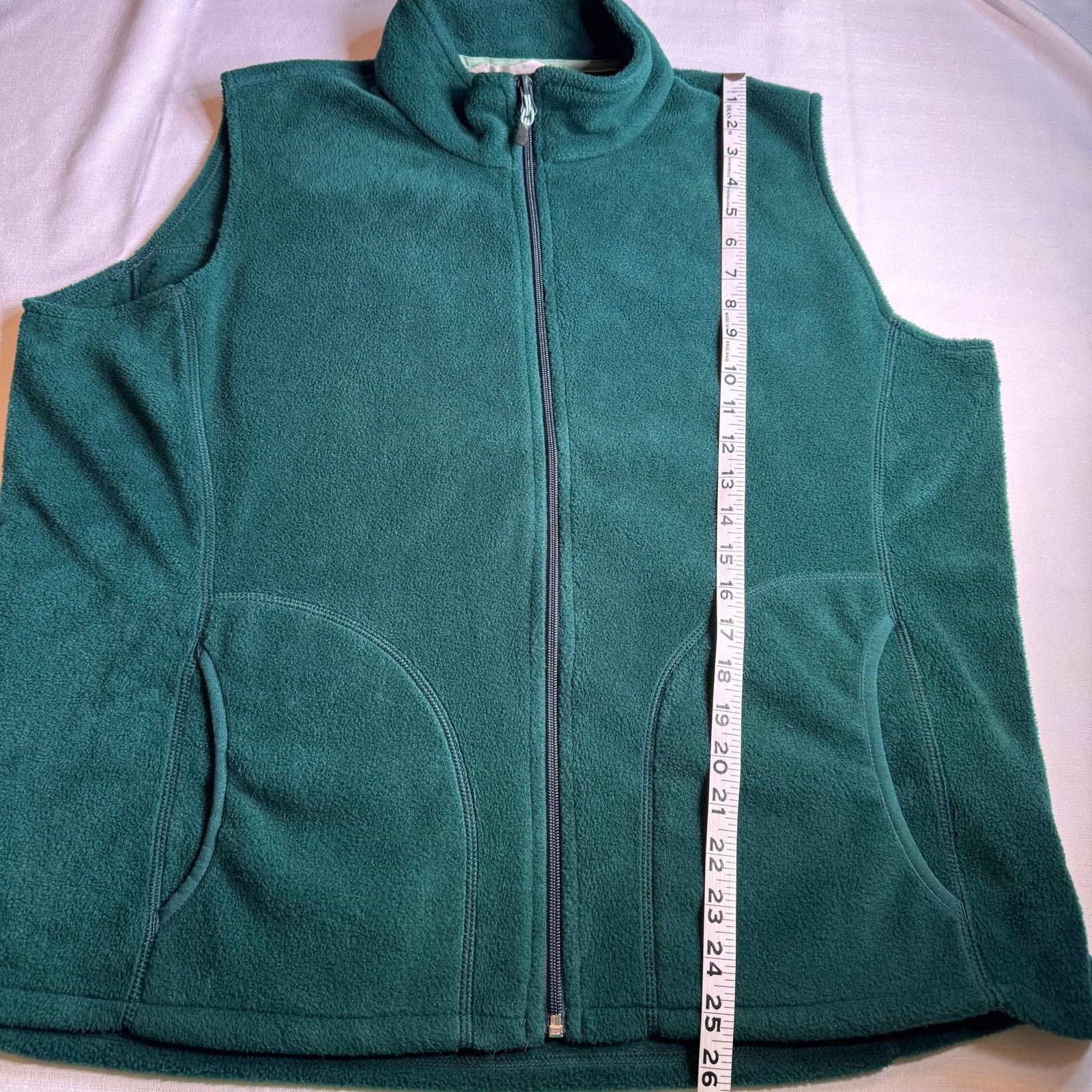 Woolrich Woolen Mills Woolrich Fleece Vest Forest Green Full Zip Outdoor 2XL Size US XXL / EU 58 / 5 - 7 Thumbnail