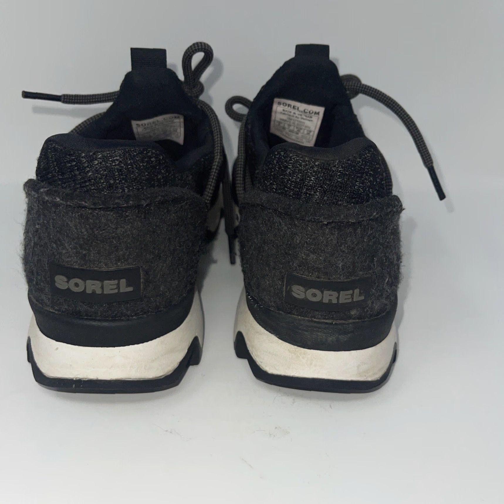 SOREL Sorel Kinetic NL3227-011 Sneakers Lace Up Low Top Knit Womens Shoes Size 9 Black Size M / US 6-8 / IT 42-44 - 6 Thumbnail