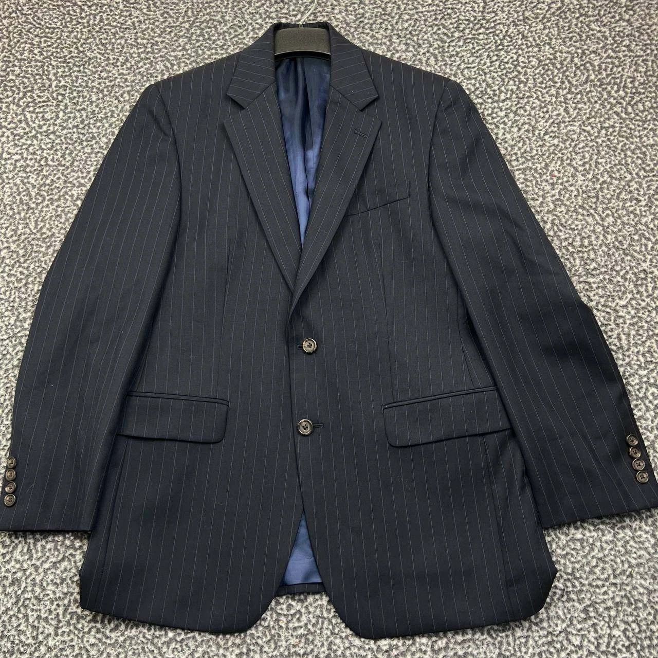 Lauren Ralph Lauren Lauren Ralph Lauren Blazer Men 38R Pinstripe Two Button Wool Size 38R - 1 Thumbnail