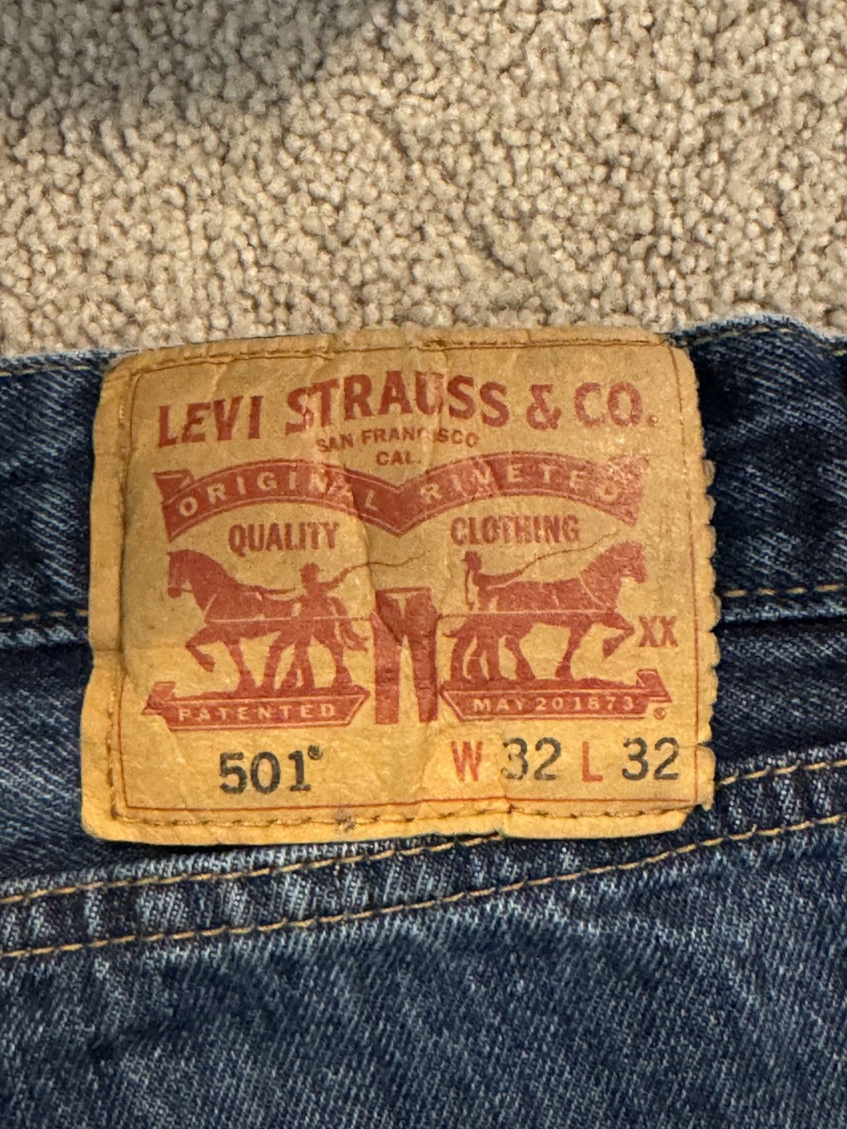 Levi's Levis 501 Blue Jeans Size US 32 / EU 48 - 4 Thumbnail