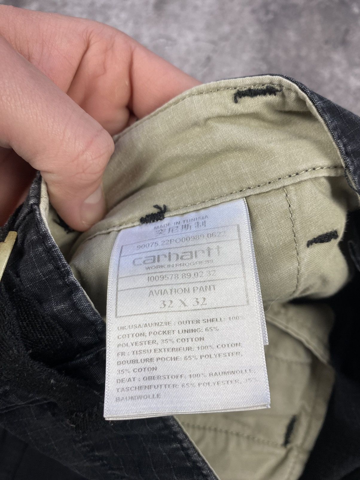 Carhartt × Dickies × Vintage VINTAGE CARHARTT CARGO BAGGY PANTS FADED BLACK 00s Size US 32 / EU 48 - 12 Thumbnail