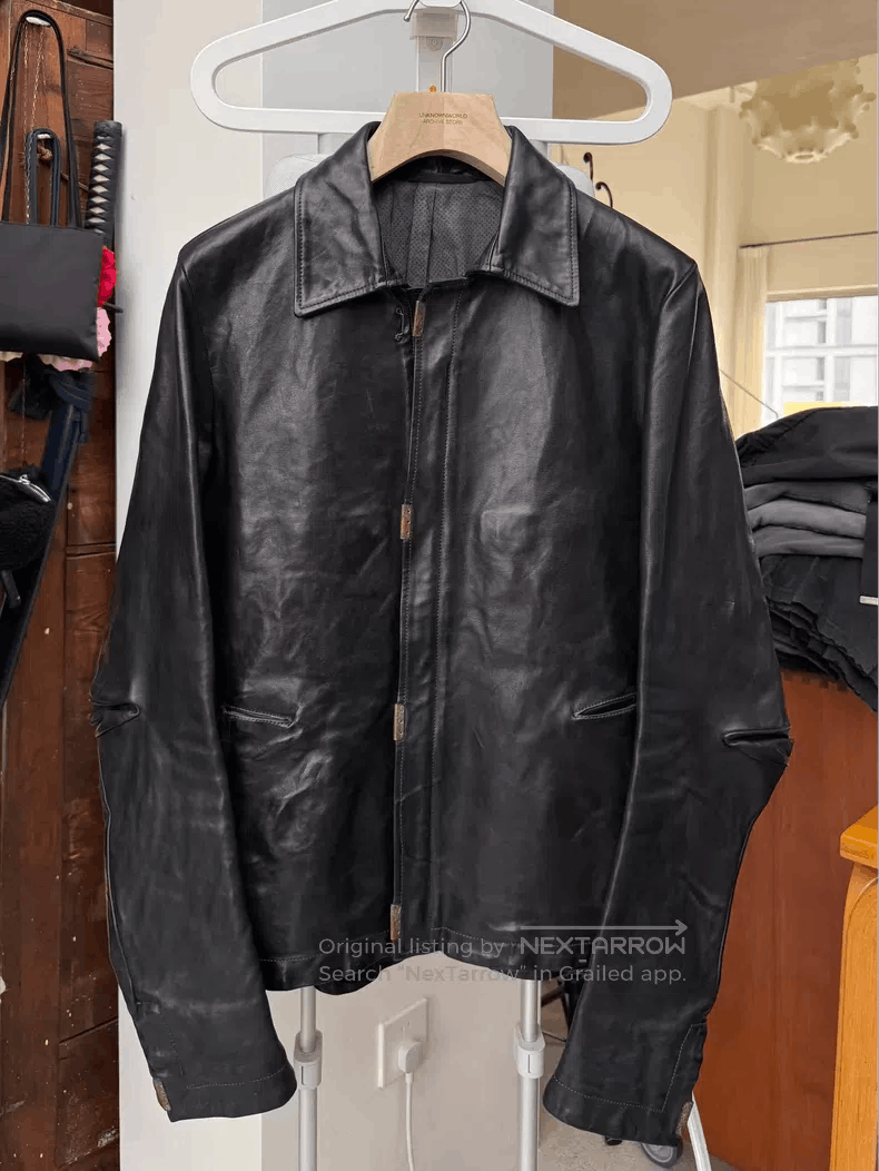 Carol Christian Poell Carol Christian Poell Horsehide Leather Zip-up Short Jacke Size US M / EU 48-50 / 2 - 1 Thumbnail