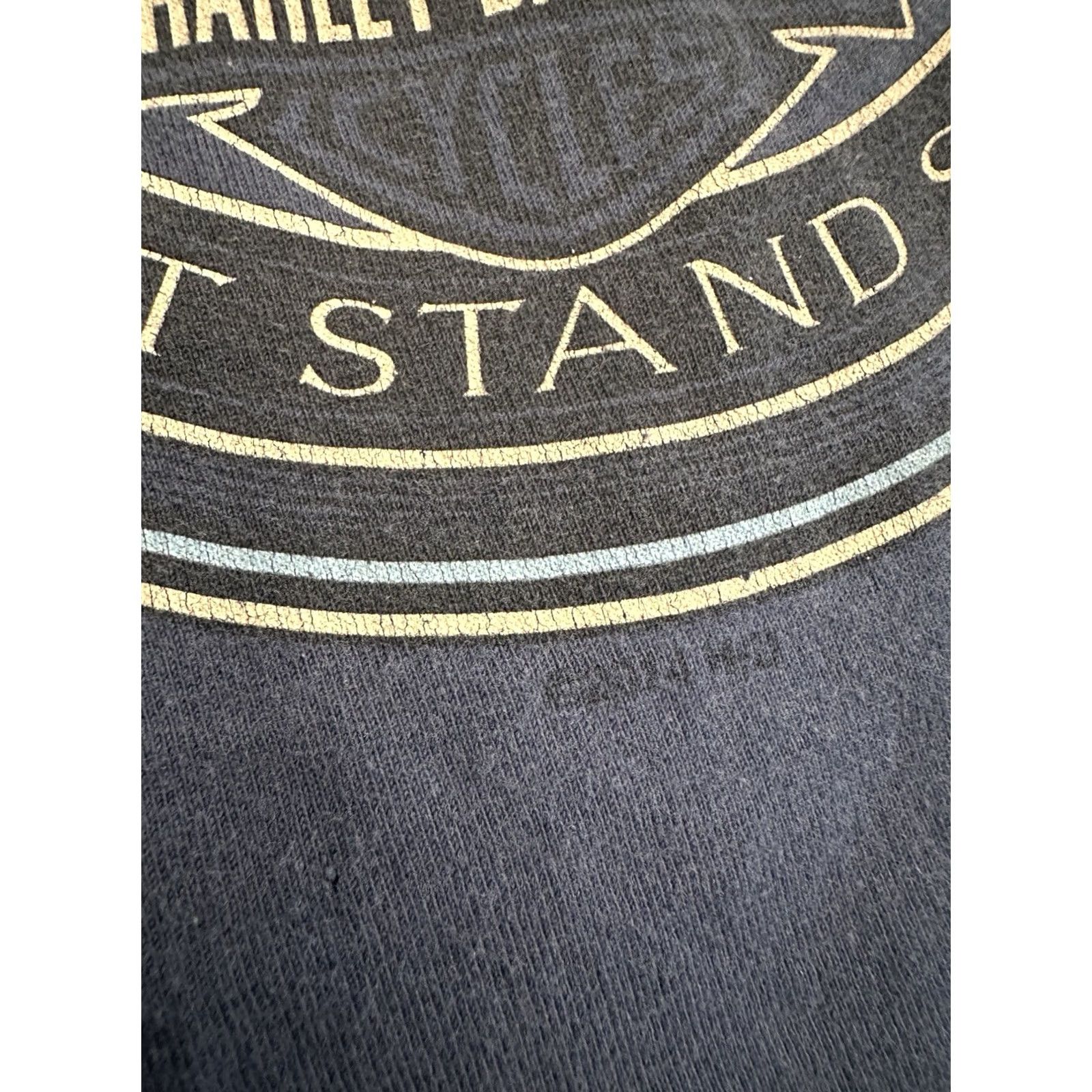 Harley Davidson VINTAGE 2014 Harley-Davidson Legends Can’t Stand Still Sacramento, Ca T-Shirt XL Blue Cat Men Casual Shirt Mens XL Size US XL / EU 56 / 4 - 3 Thumbnail