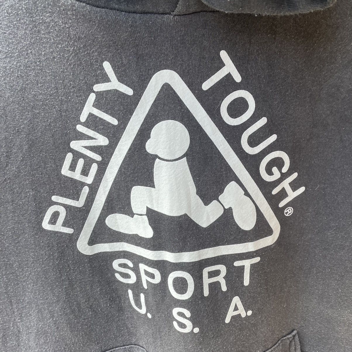 Vintage 🔥Vintage 90s Plenty Tough Big Logo USA Made Pullover Hoodie Size US M / EU 48-50 / 2 - 6 Thumbnail