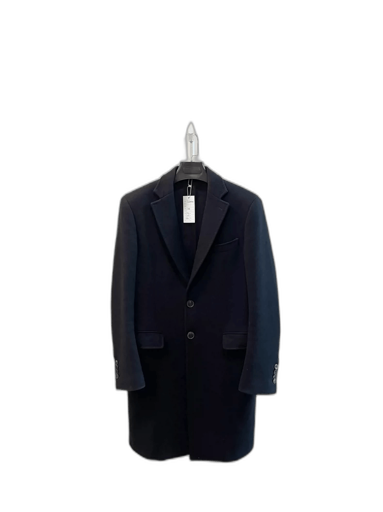 valentino black long coat