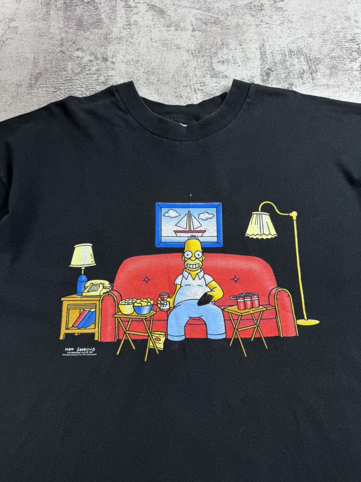 The Simpsons The Simpson Matt Groening Vintage Movie Cartoon 1998 Merch Men’s XLT Shirt Tee Size US XL / EU 56 / 4 - 8 Thumbnail
