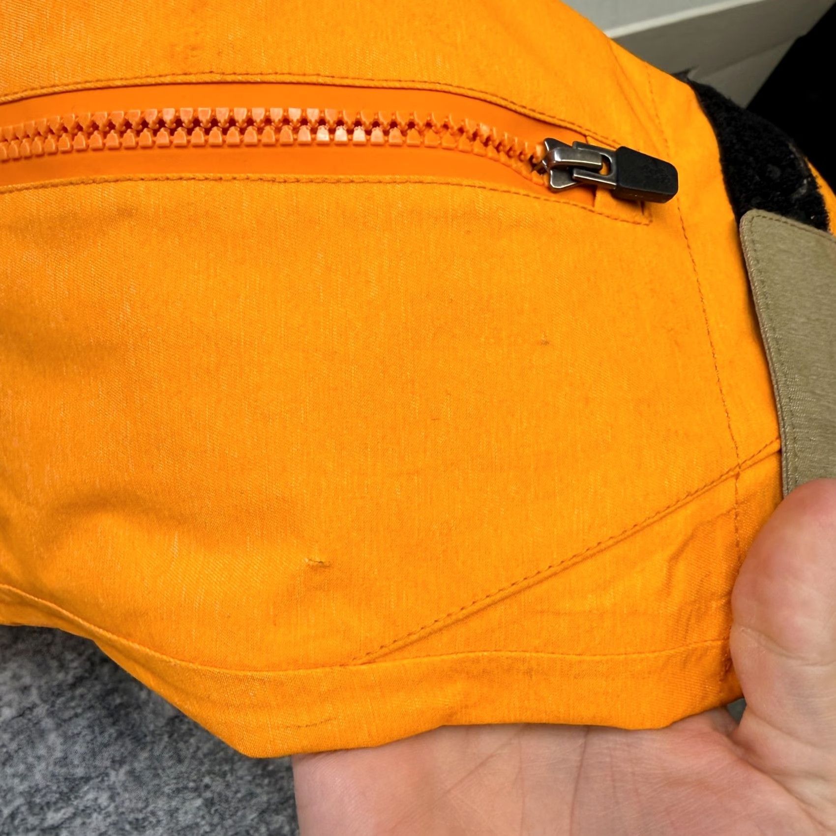 Vintage Saga Orange Parka Jacket Mens Small 3L Waterproof Snow Ski Travel Breathable Zipped Pockets Full Zip Taped Seams Nylon Regular 70s? Size US S / EU 44-46 / 1 - 5 Thumbnail
