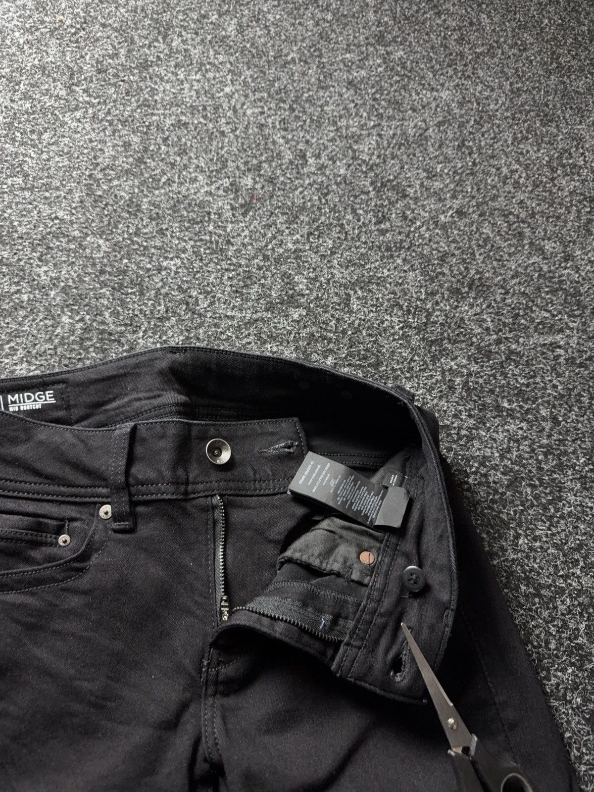 G-Star Y2K Avant Garde 00s G-Star RAW Midge Mid Bootcut Black Jeans Size 28" / US 6 / IT 42 - 9 Thumbnail
