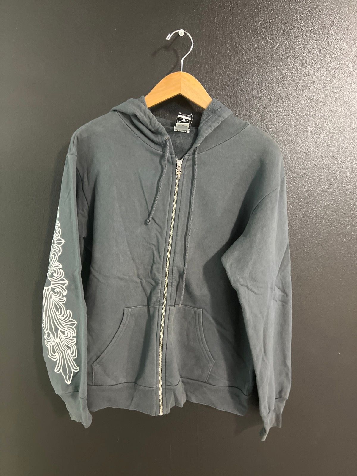 Pre-owned Chrome Hearts Zip Up In Grey